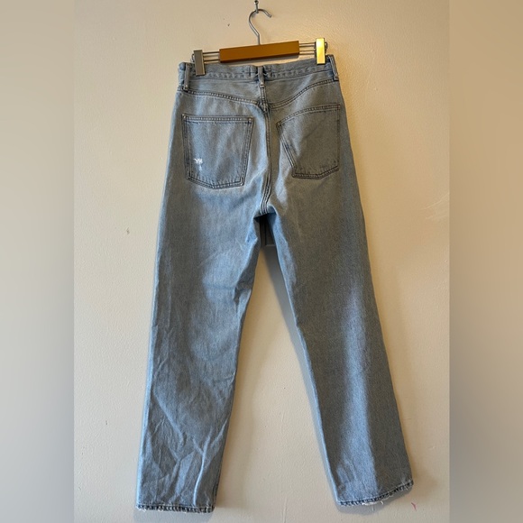 AGOLDE 90's Mid Rise Loose Fit 25 Colour Snapshot Light fading destroyed details - Picture 6 of 12